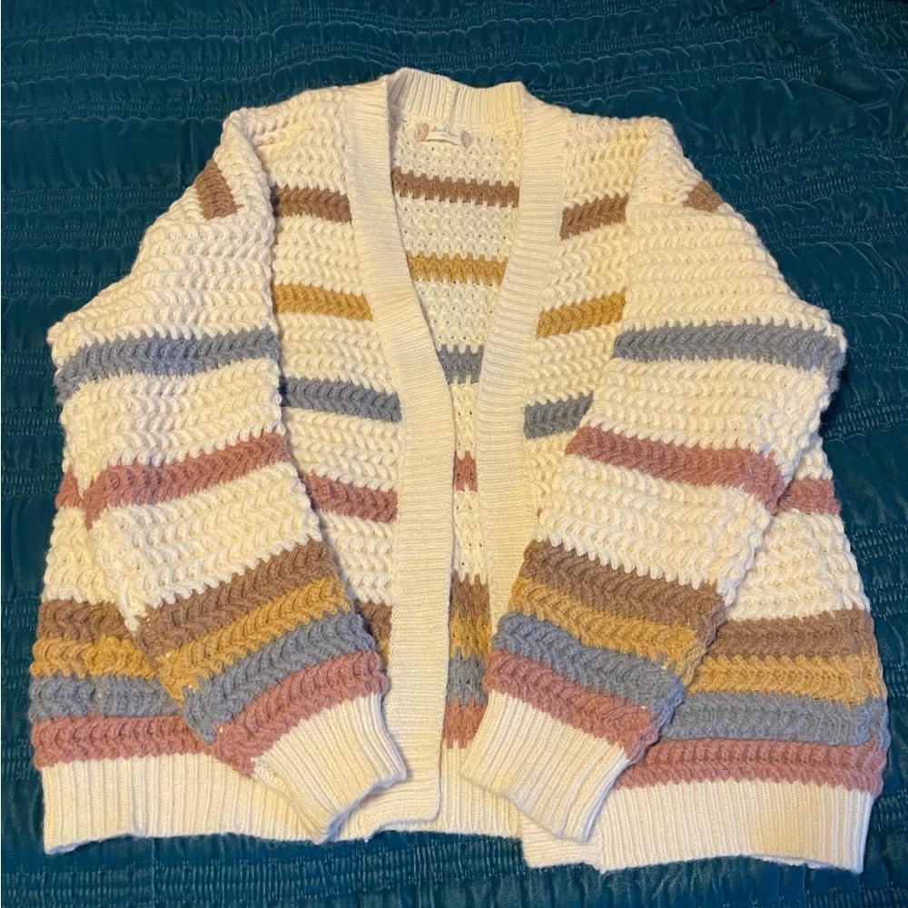 Cozy colorful cardigan